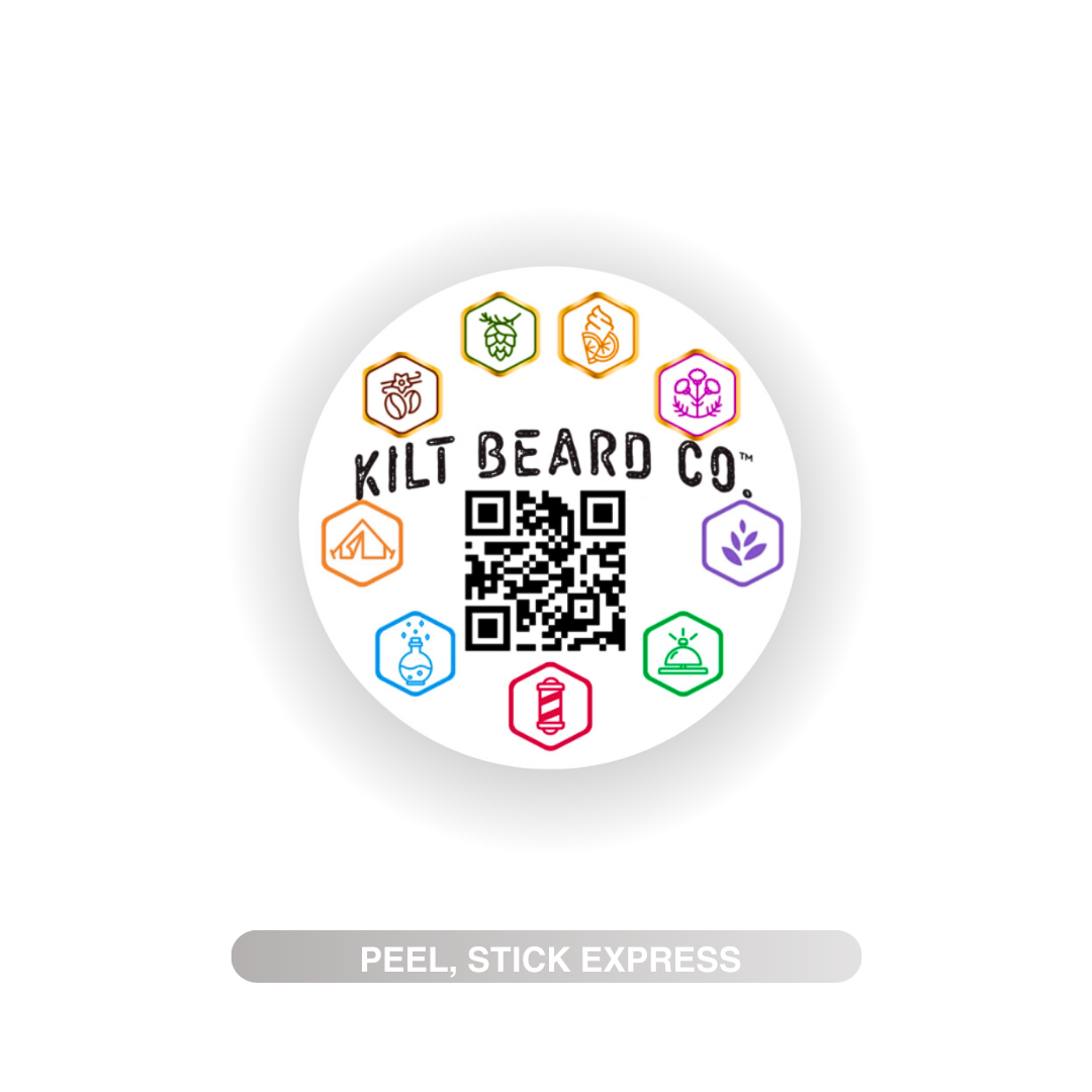Kilt Beard Co.- Product Icon Round Cut Sticker
