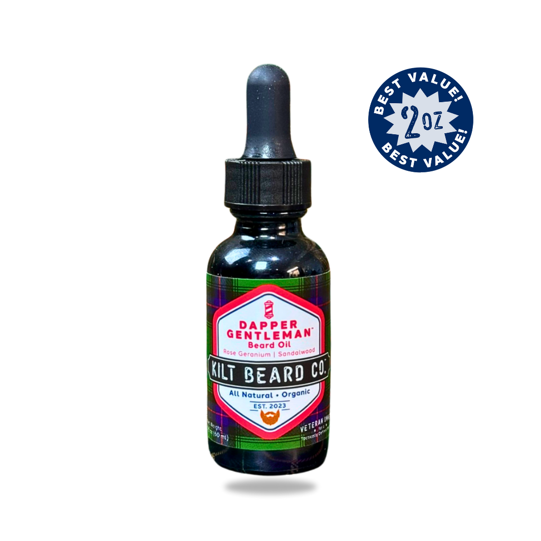 Premium Beard Oil | Dapper Gentleman, Date Night Lifestyle | Rose and Sandalwood