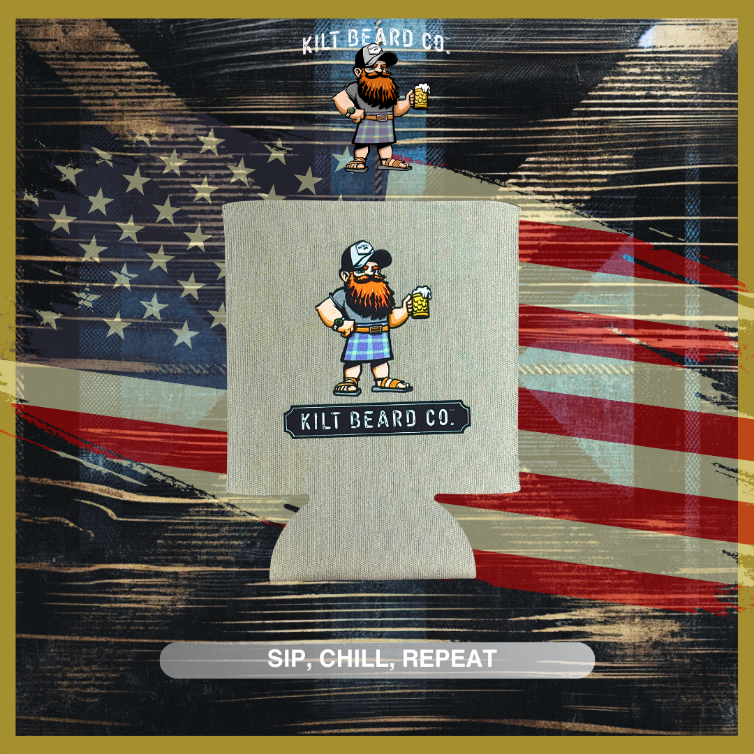 Kilt Beard Co. Beer Can Coolie