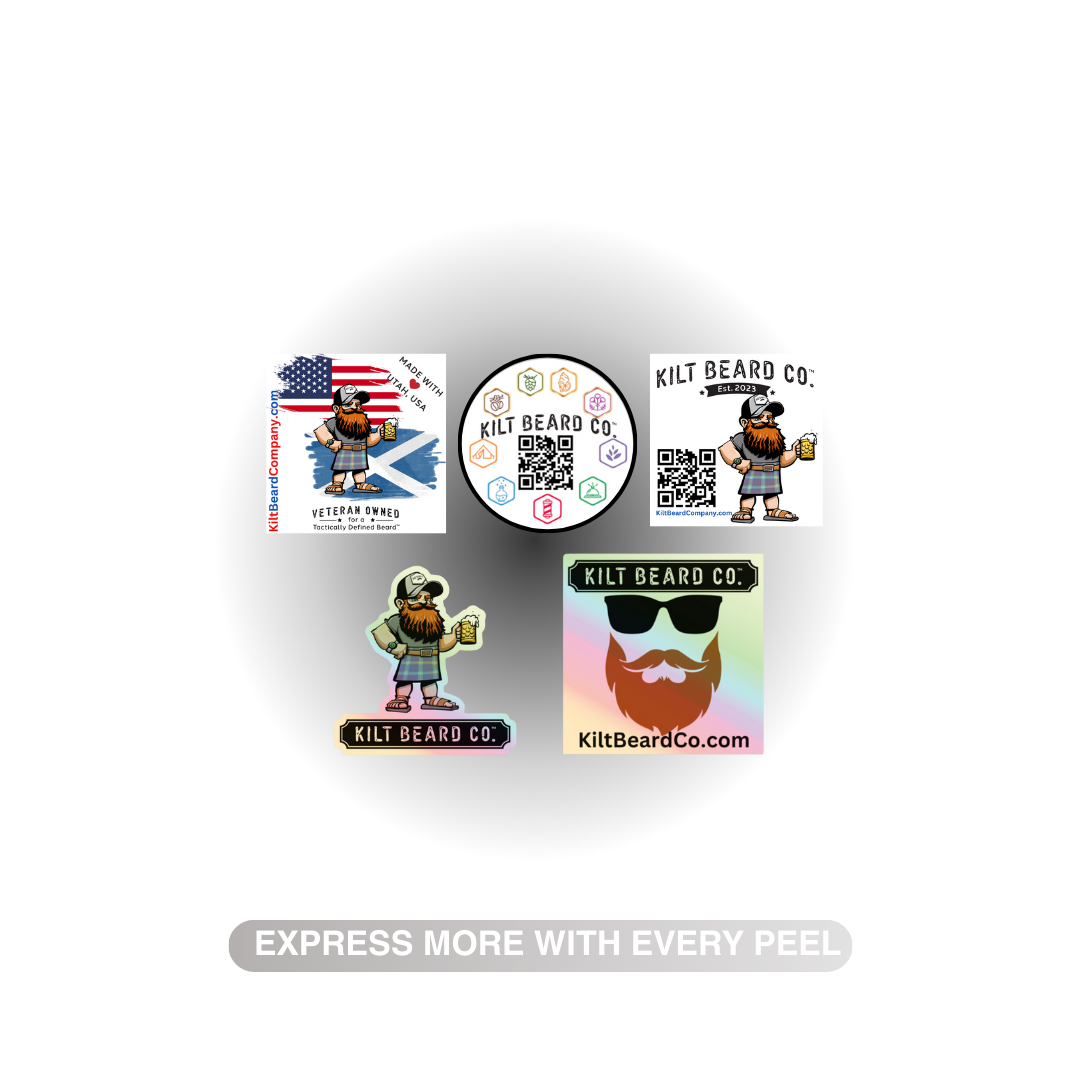 Kilt Beard Co.- Ultimate Sticker Bundle