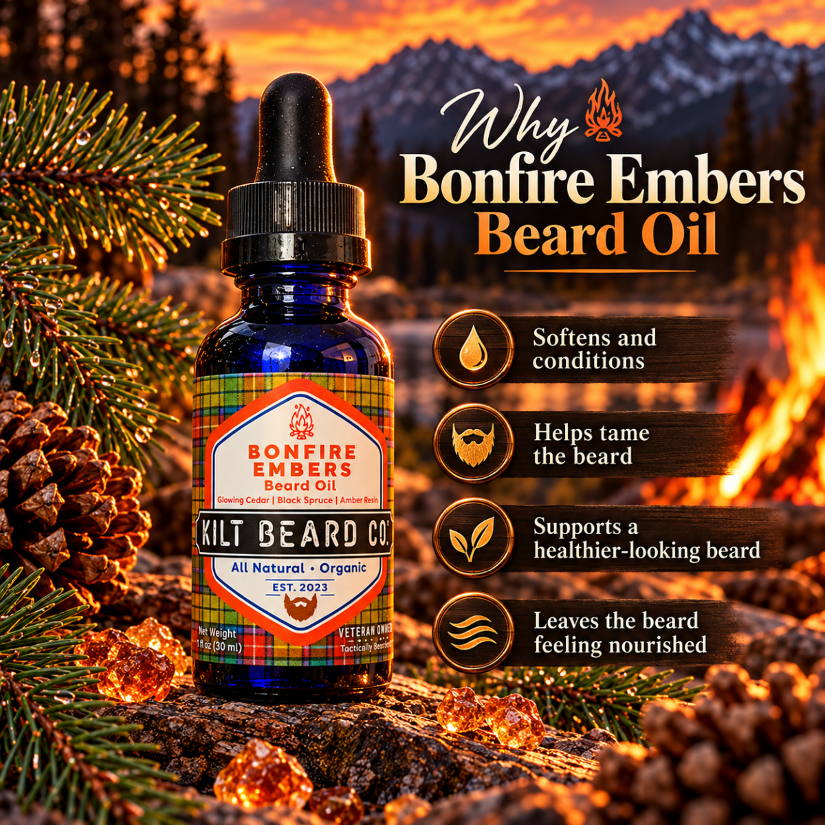 Bonfire Embers Routine - KiltBeardCo