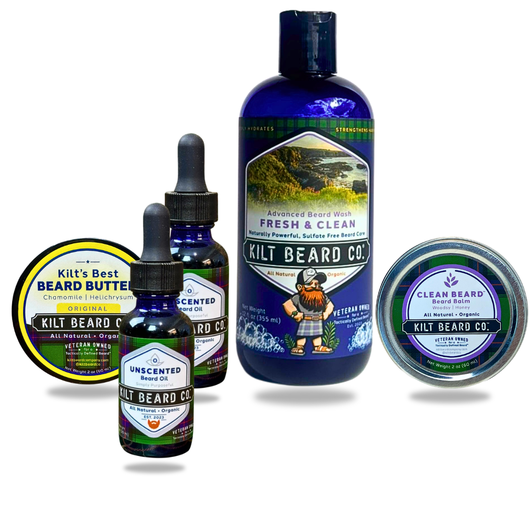 Clean Beard Routine - KiltBeardCo