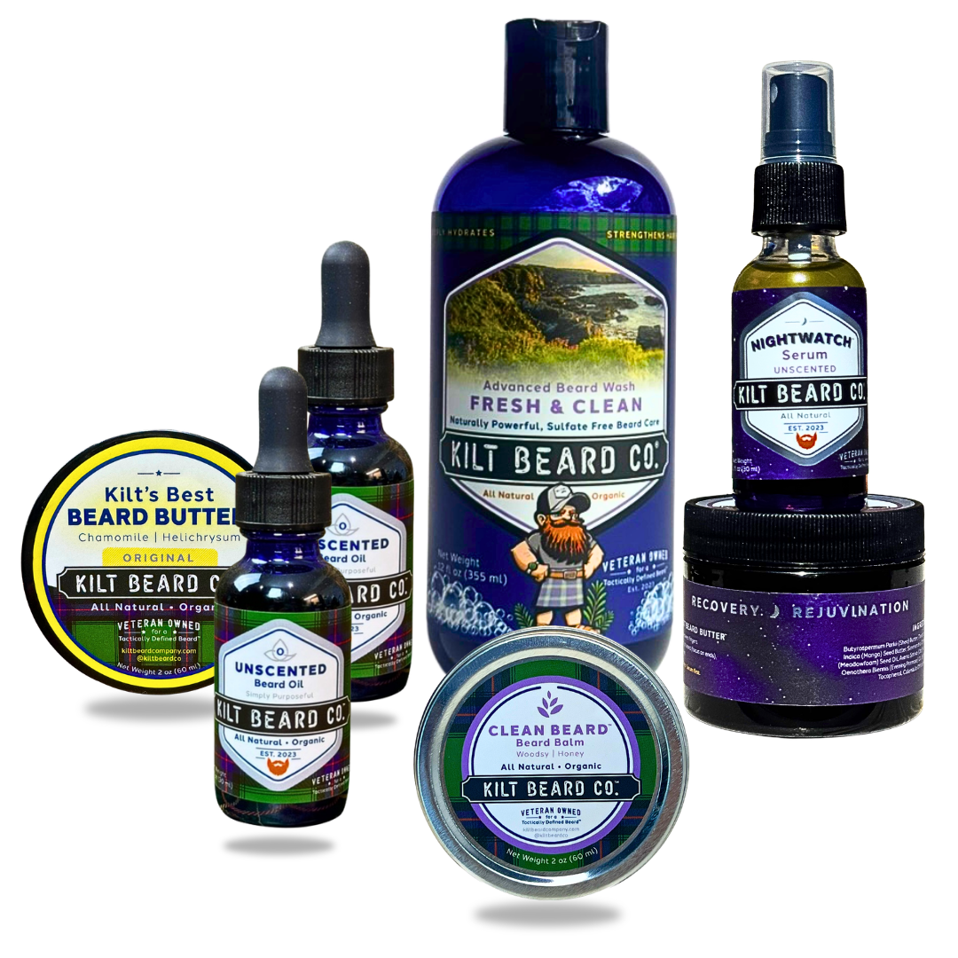 Clean Beard Routine - KiltBeardCo