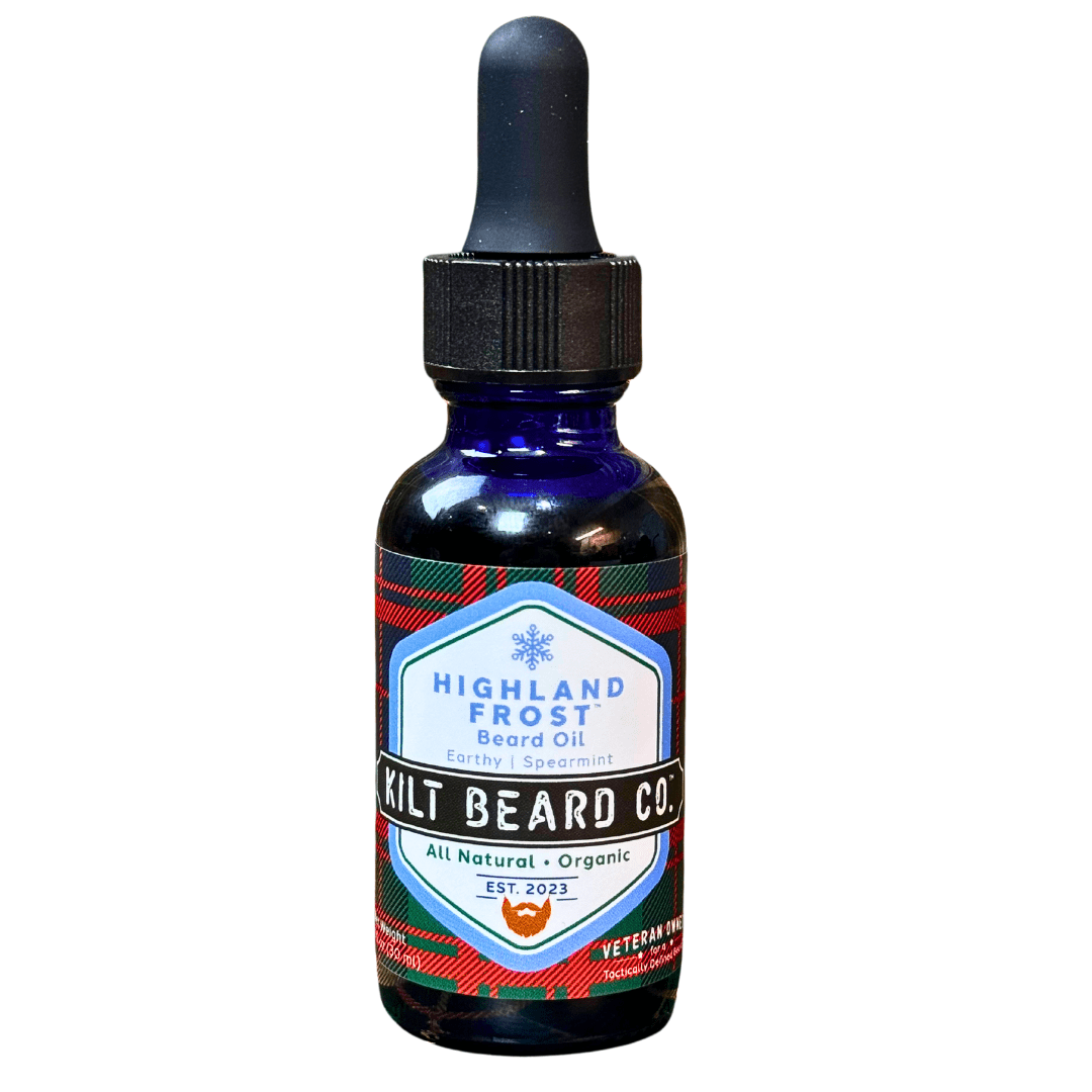Highland Frost - Holiday Limited Edition - Premium Beard Oil | Earthy and Spearmint - KiltBeardCo