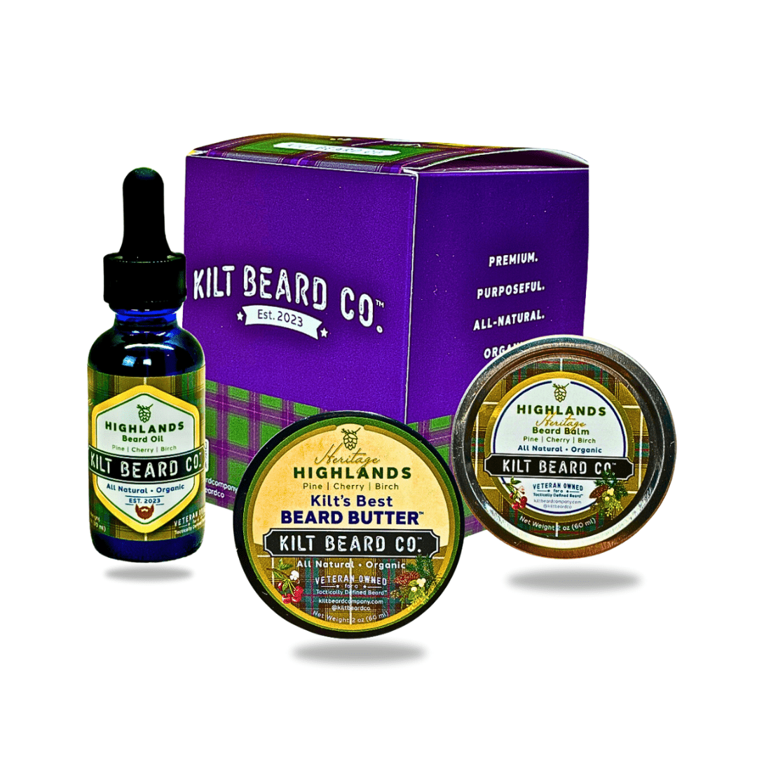 Highlands Heritage Beard Kit | Beard Oil, Balm, and Butter - KiltBeardCo