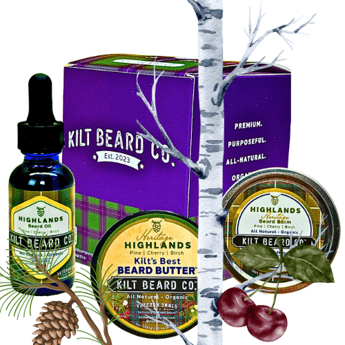 Highlands Heritage Beard Kit | Beard Oil, Balm, and Butter - KiltBeardCo