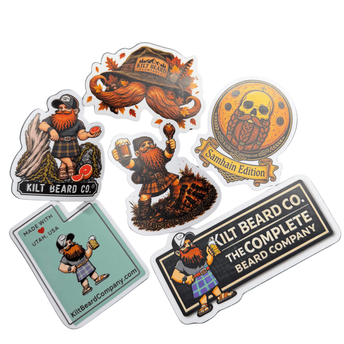 Kilt Beard Co. Fall Sticker Pack - KiltBeardCo