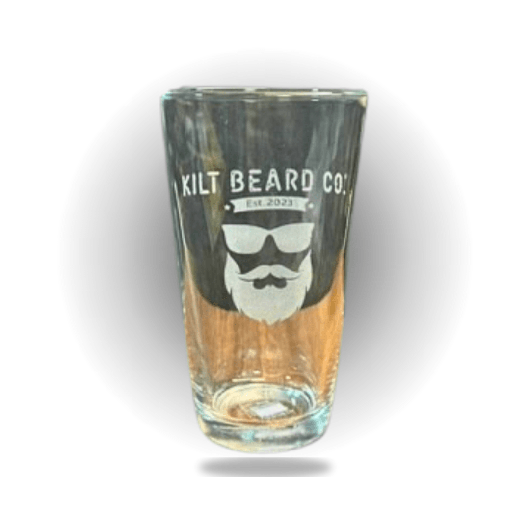 Kilt Beard Co. - Pint Glass With Logo - KiltBeardCo