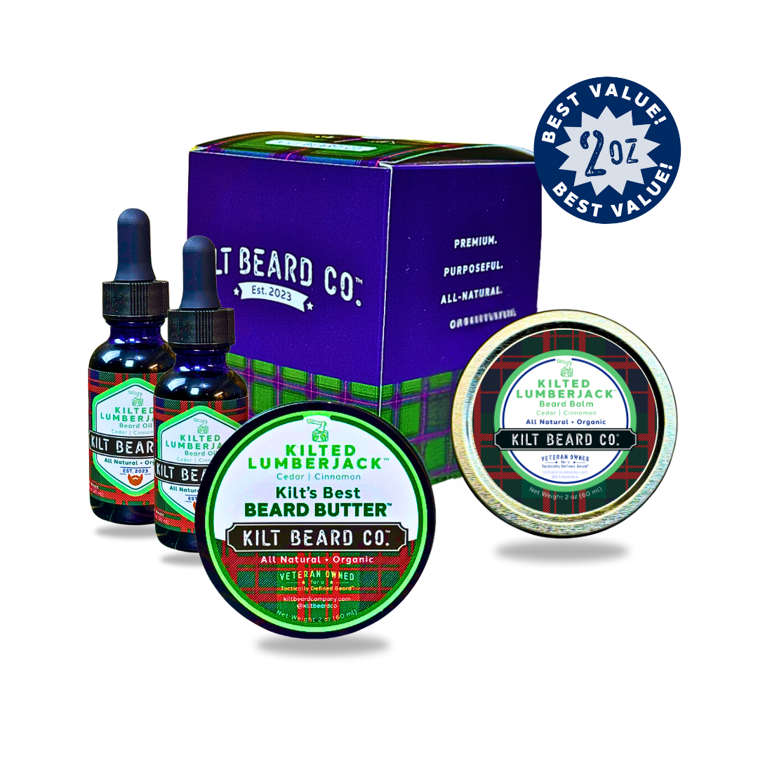 Kilted Lumberjack Beard Kit | Beard Oil, Balm, and Butter - KiltBeardCo