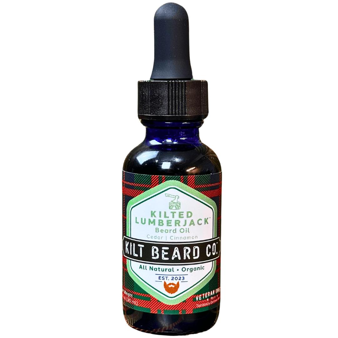Kilted Lumberjack - Holiday Limited Edition - Premium Beard Oil | Cedarwood & Cinnamon - KiltBeardCo