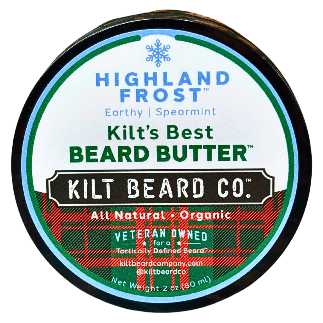 Organic Premium Beard Butter | Highland Frost | Limited Edition - Earthy and Spearmint - KiltBeardCo