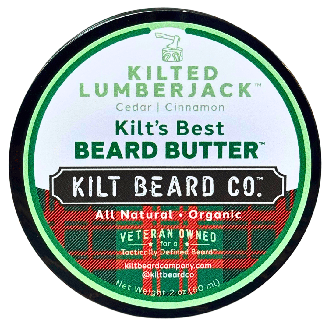 Organic Premium Beard Butter | Kilted Lumberjack | Limited Edition - Cedar Wood and Cinnamon - KiltBeardCo