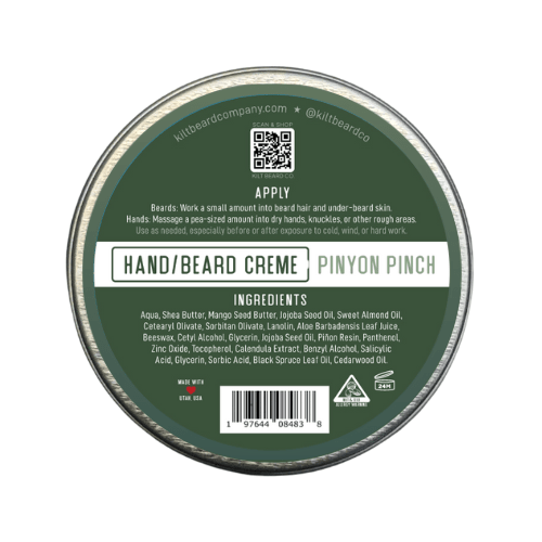 Pinyon Pinch - Hybrid Balm Cream for Hands & Beard - KiltBeardCo