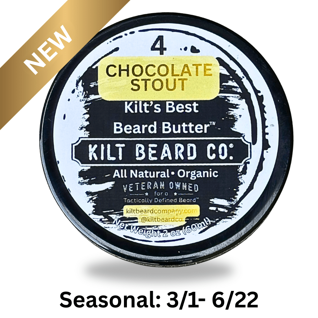Premium Beard Beard Butter | 4 Chocolate Stout (FTPBTP) - Barley, Cocoa, Coffee, Guaiacwood - KiltBeardCo
