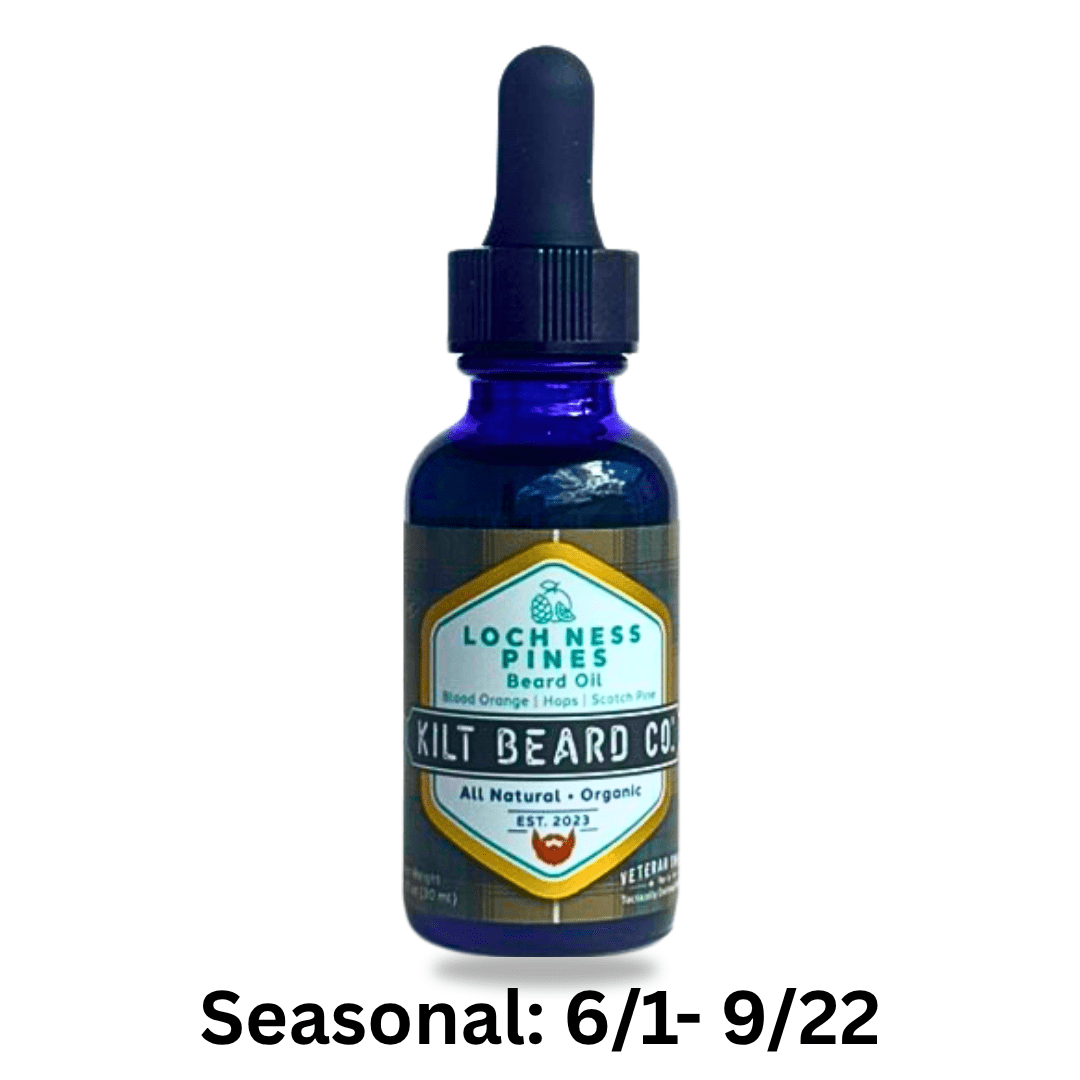 Premium Beard Oil | Loch Ness Pines Heritage | Blood Orange- Hops- Scots Pine - KiltBeardCo