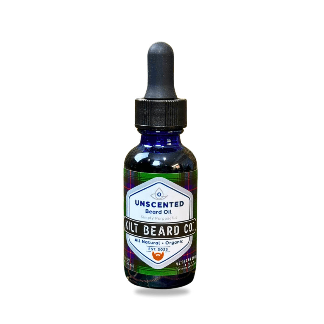 Premium Beard Oil | Organic Jojoba Oil | Unscented - KiltBeardCo