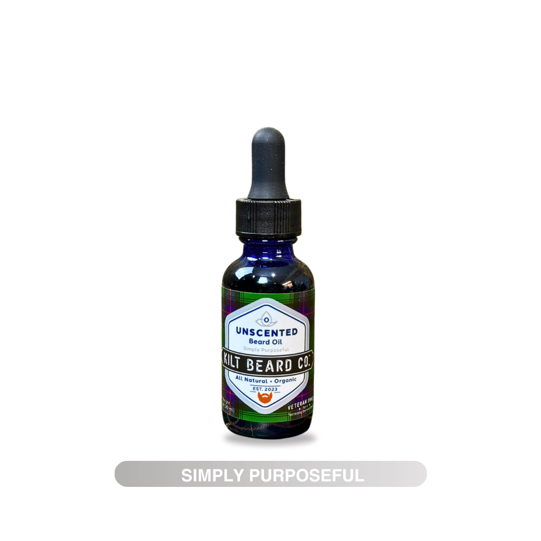 Premium Beard Oil | Organic Jojoba Oil | Unscented - KiltBeardCo