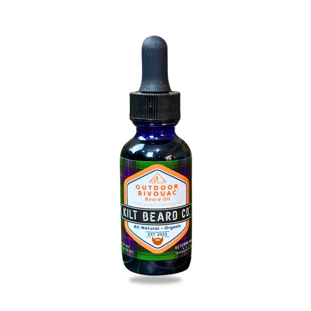 Premium Beard Oil | Outdoor Bivouac Explorer Lifestyle | Lemongrass and Cedarwood - KiltBeardCo