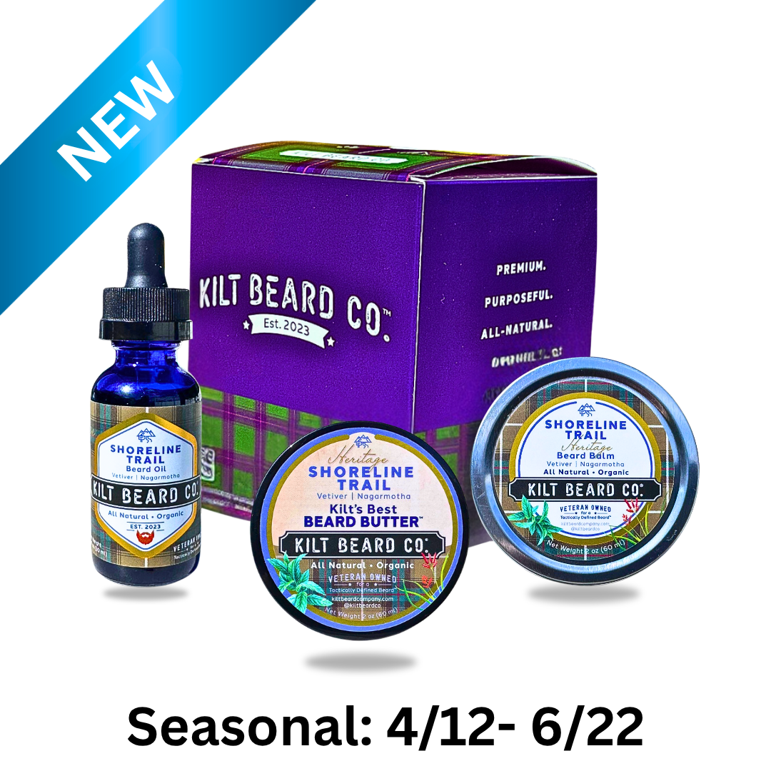 Shoreline Trail Beard Kit | Beard Oil, Balm, and Butter - KiltBeardCo