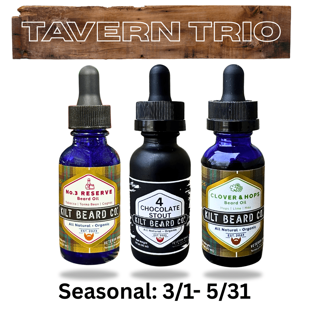 Spring Tavern Trio | 3 - Beard - Oil Scent Flight - KiltBeardCo