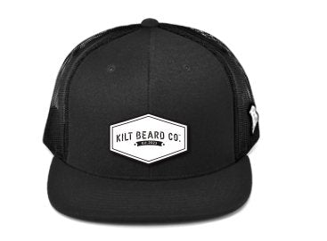 Flat Performance- Leather White Logo (hexagon) - KiltBeardCo