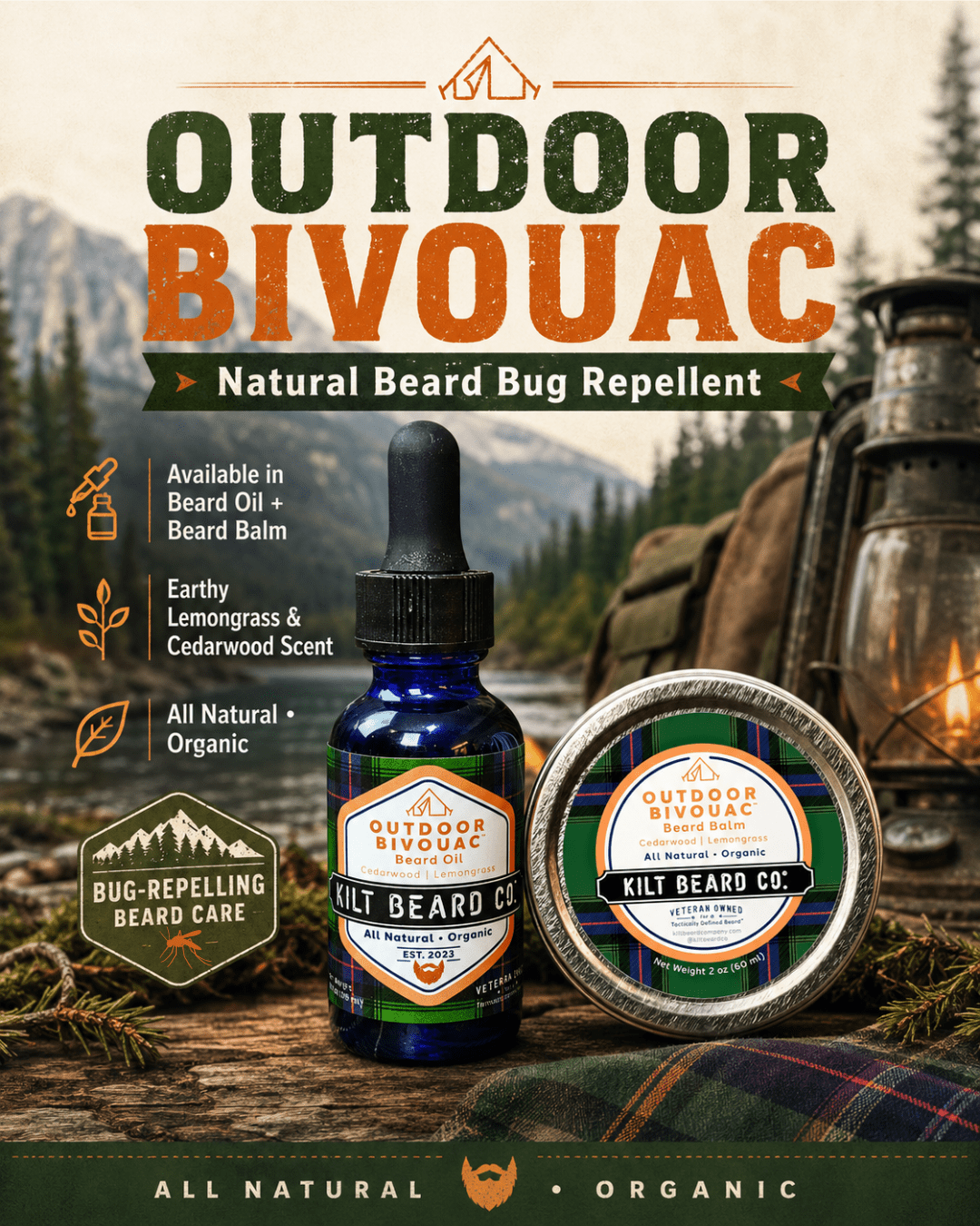 Smell Like Cedar, Not Chemicals: The Art of Having a Bug-Repelling Beard - KiltBeardCo