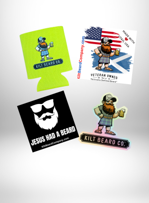 Kilt Beard Company Swag- Can Coolies and More
