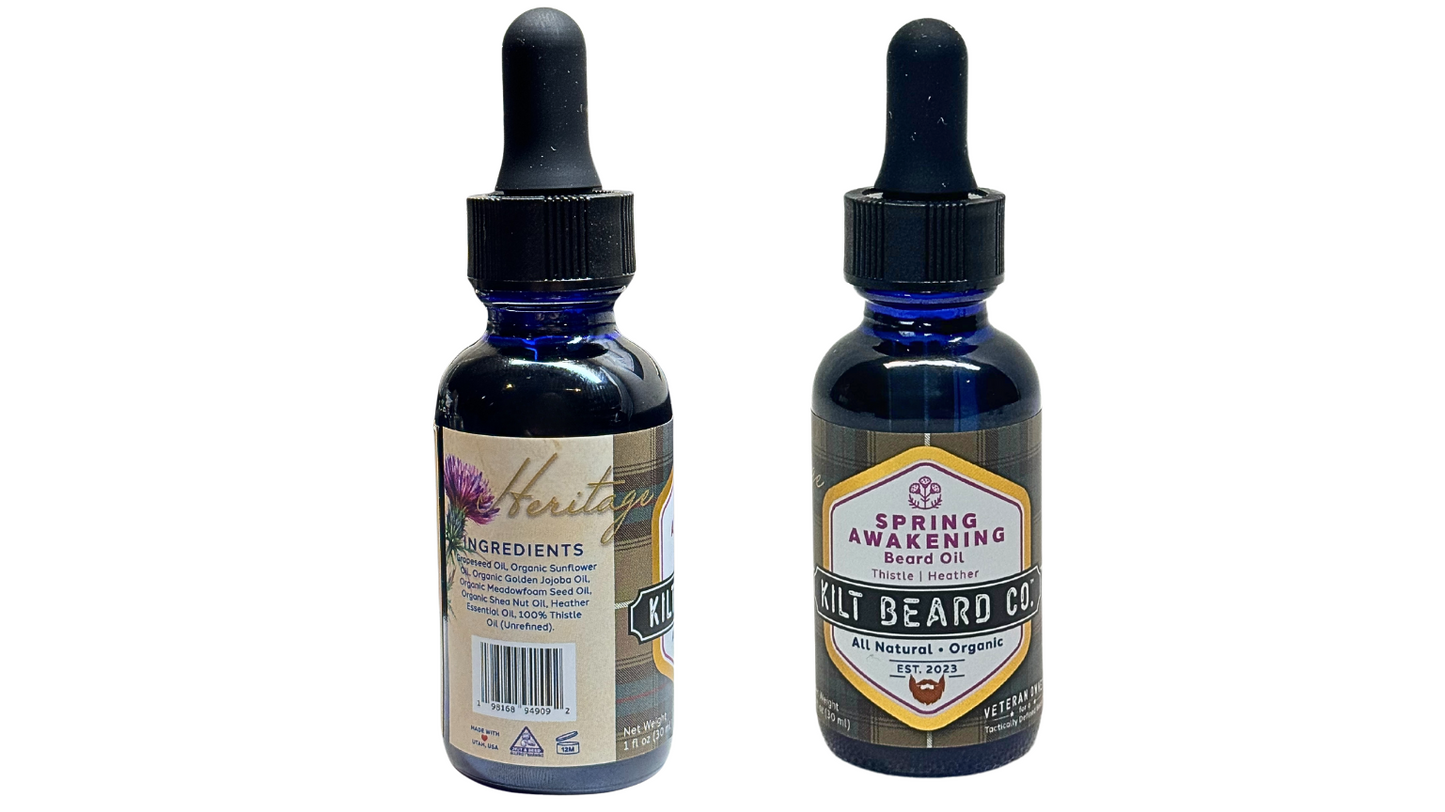 
                  
                    Spring Awakening Heritage Premium Beard Oil | Heather and Thistle
                  
                