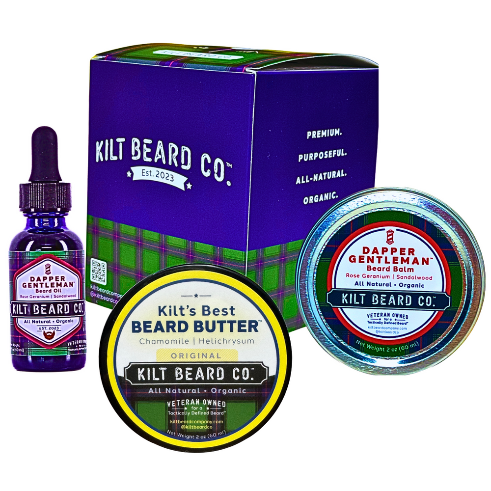 Dapper Gentleman- Date Night Lifestyle Kit- Beard Oil, Balm, and Butter