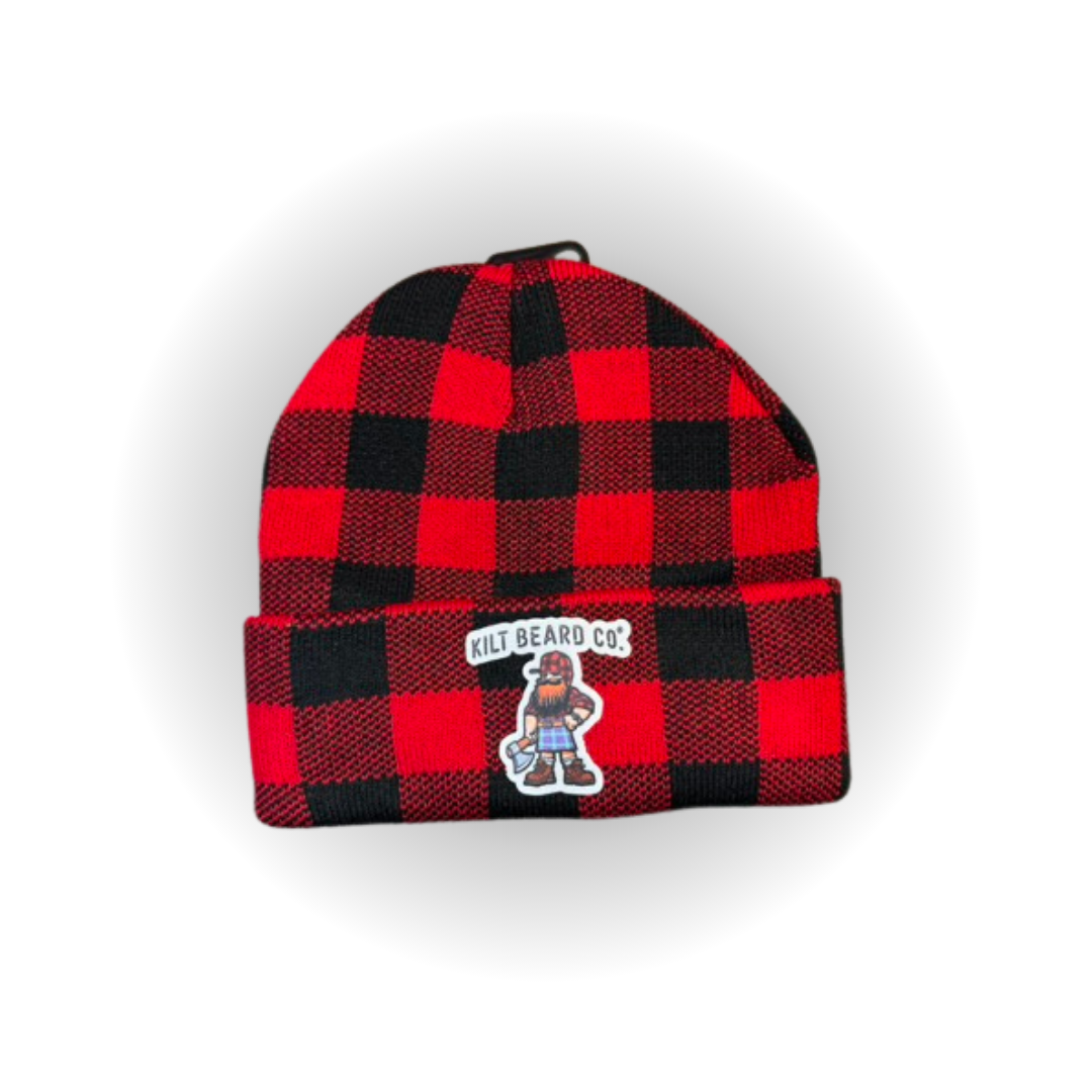 Kilt Beard Company Kilted Lumberjack Icon Plaid Beanie