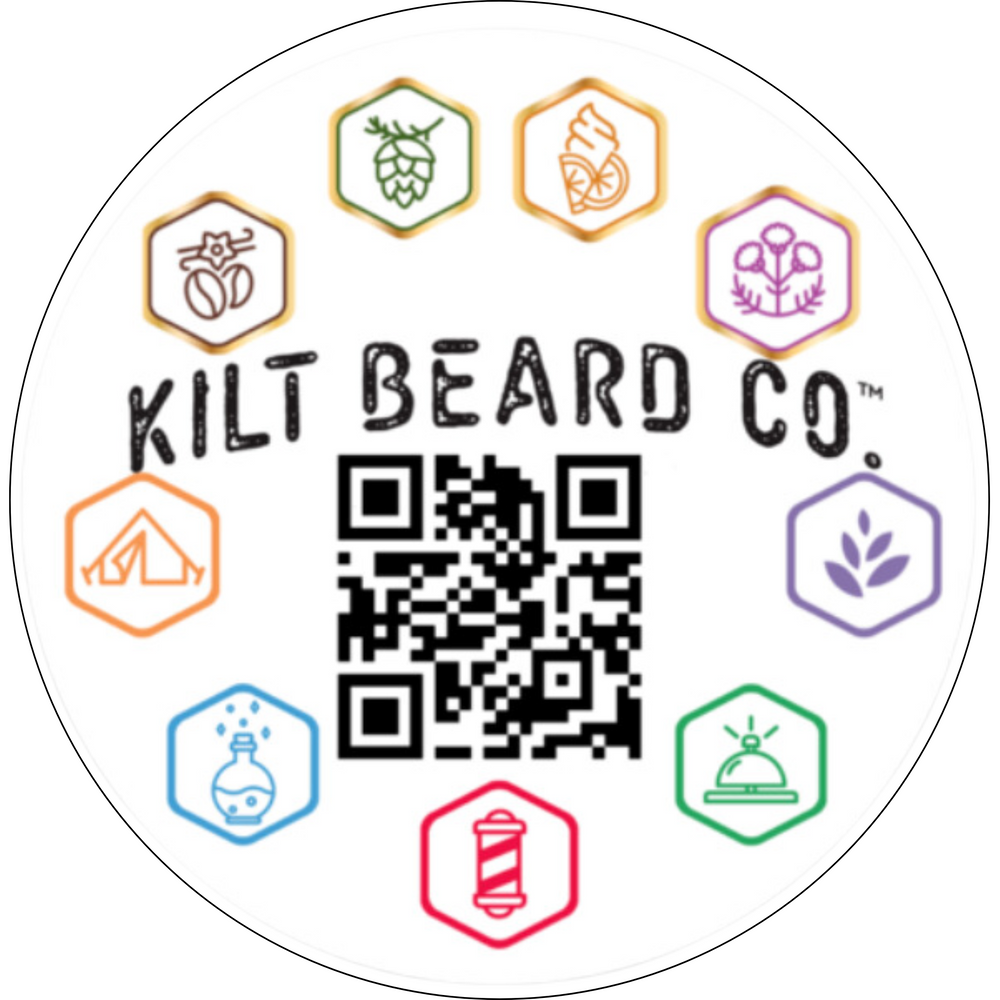 Kilt Beard Co.- Product Icon Round Cut Sticker