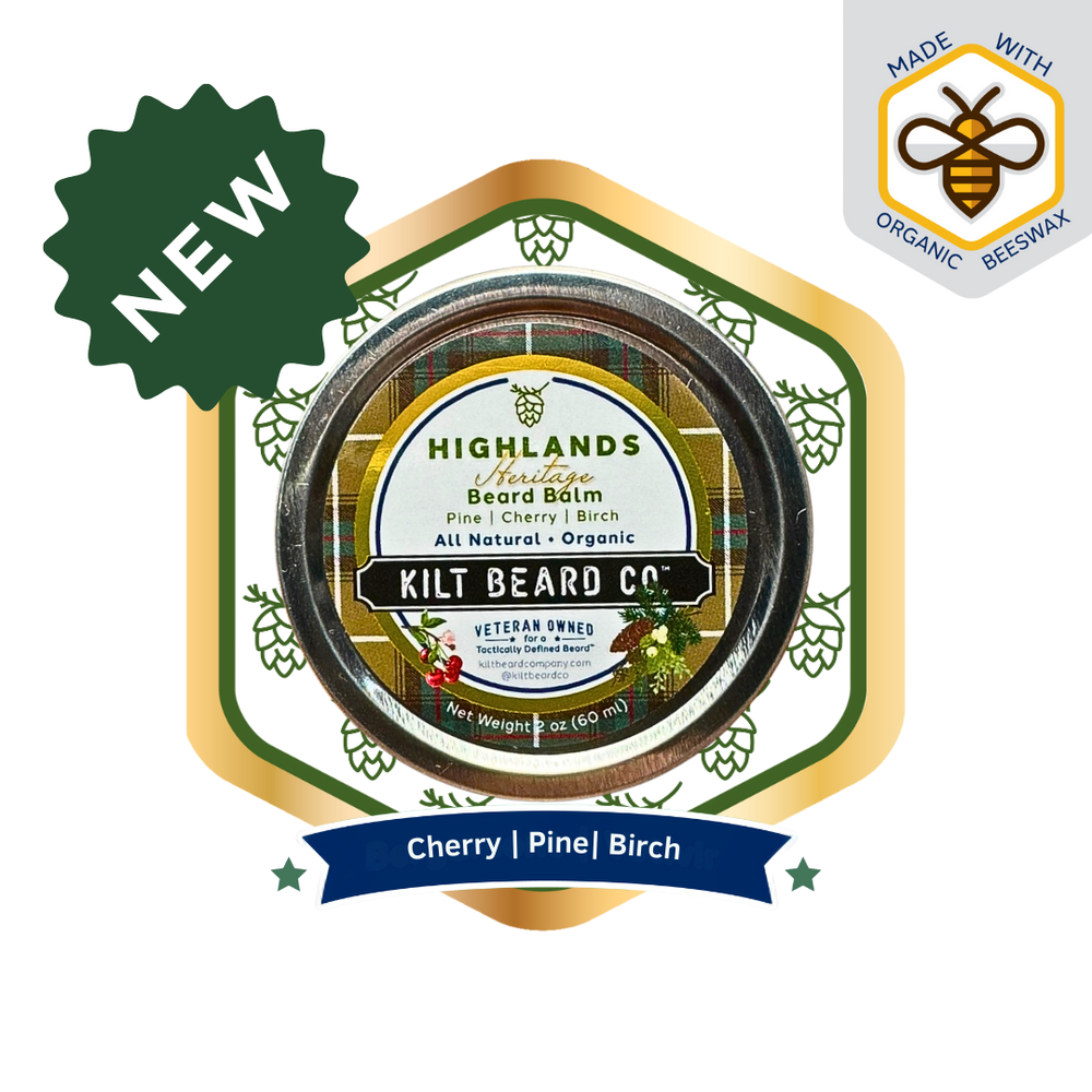 Premium Beard Balm- Highlands- 2oz. Hydrate and Style