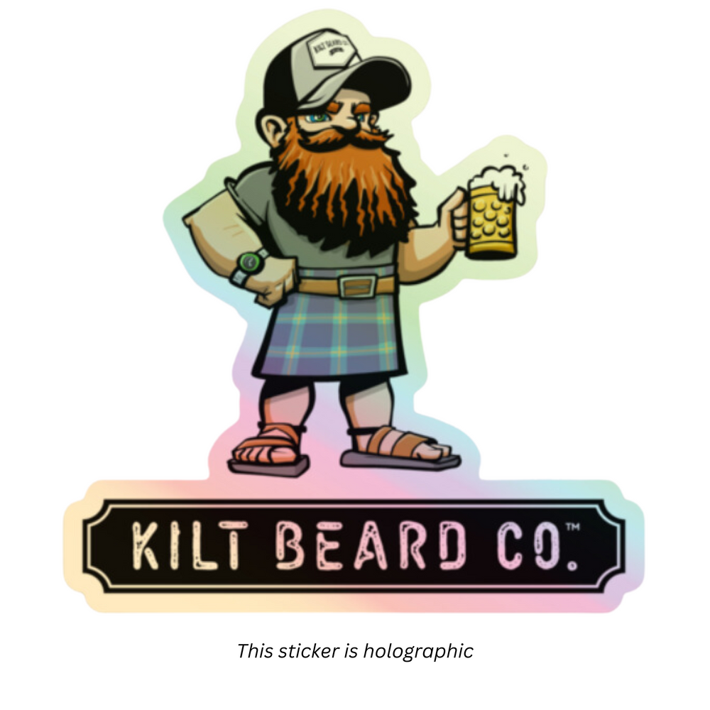 Kilt Beard Co. Icon Holographic Sticker