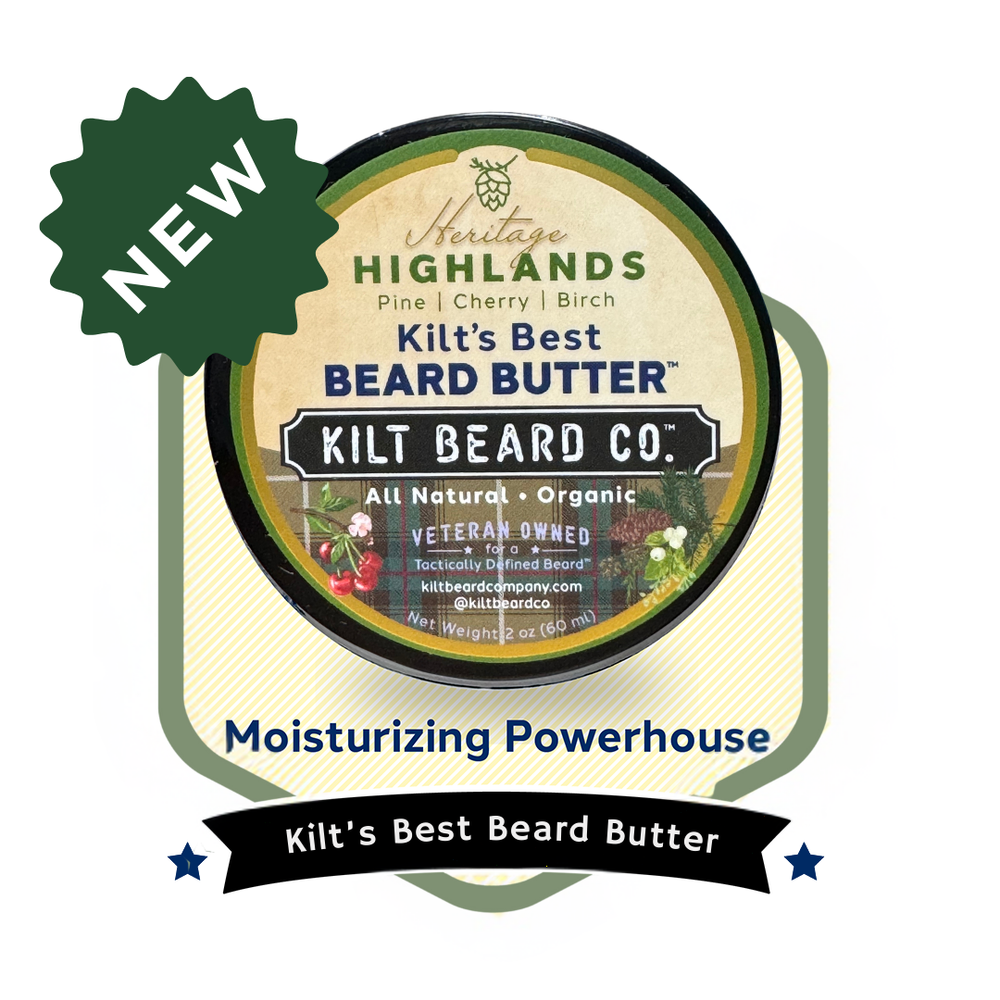 Kilt's Best Beard Butter- Highlands- 2oz Organic Premium Beard Butter