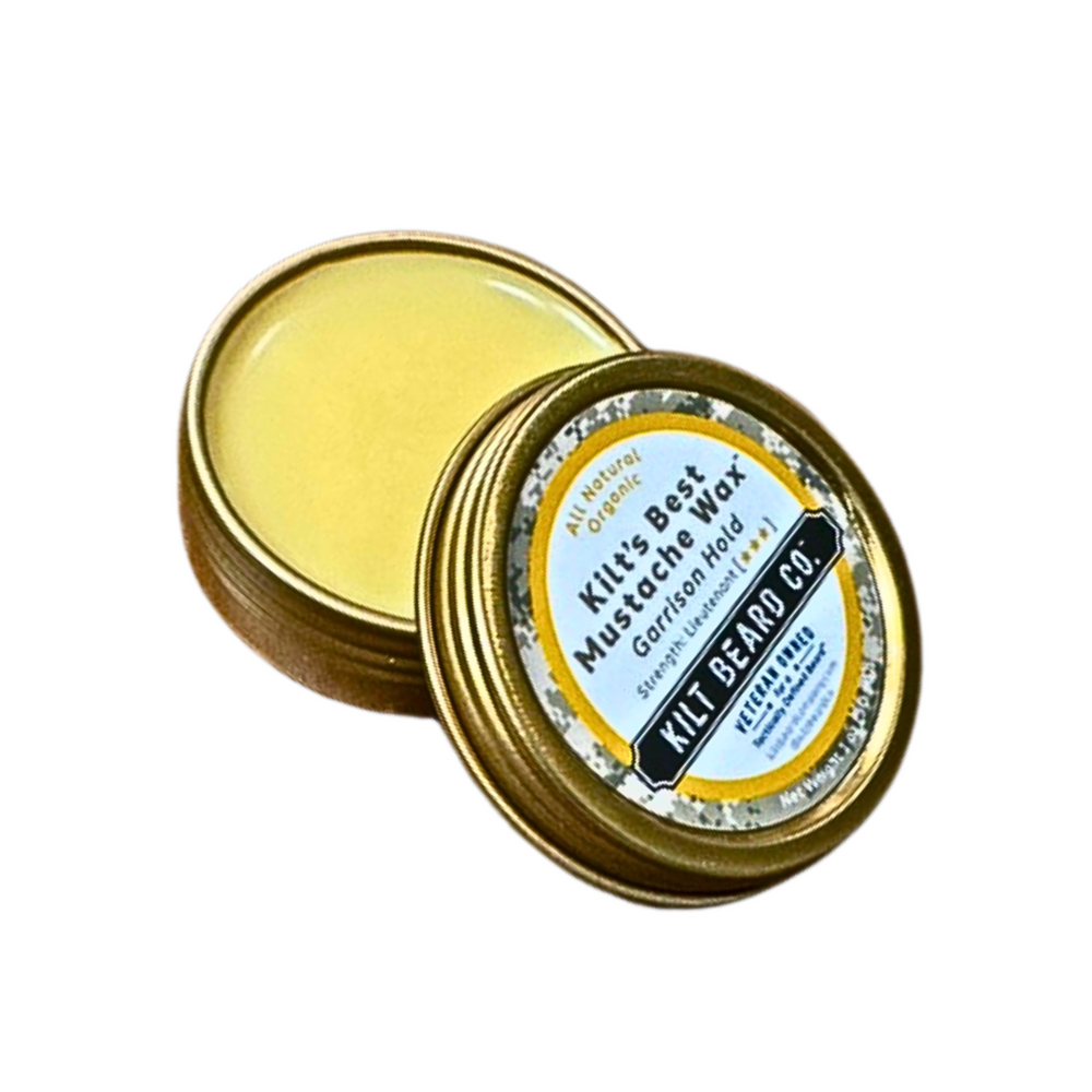 
                  
                    Kilt's Best Mustache Wax- Garrison Hold 1oz
                  
                