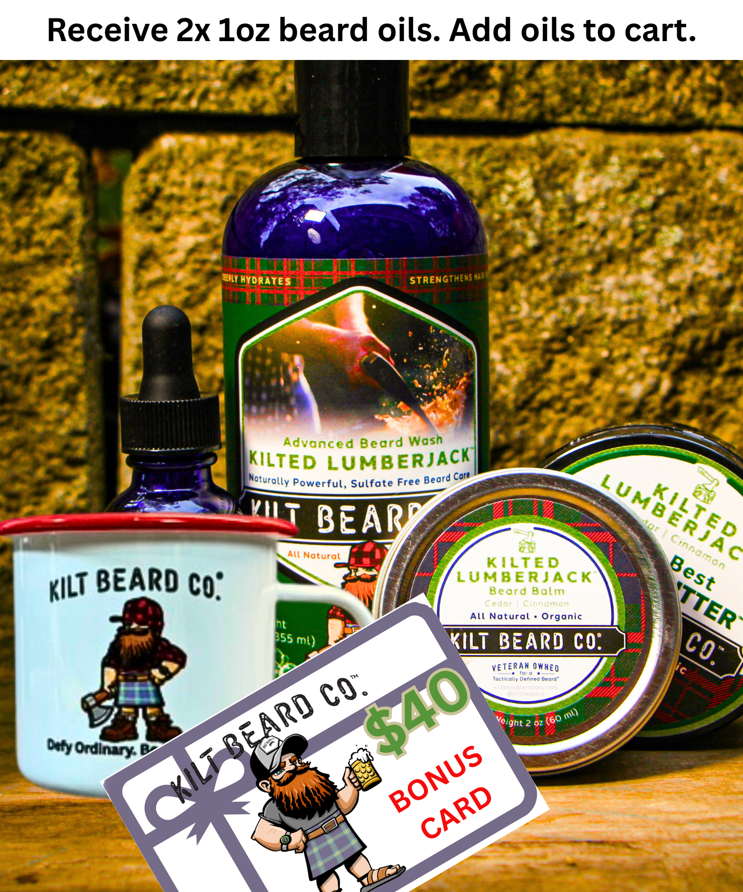 Kilted Lumberjack Men's Beard Care Gift Kit