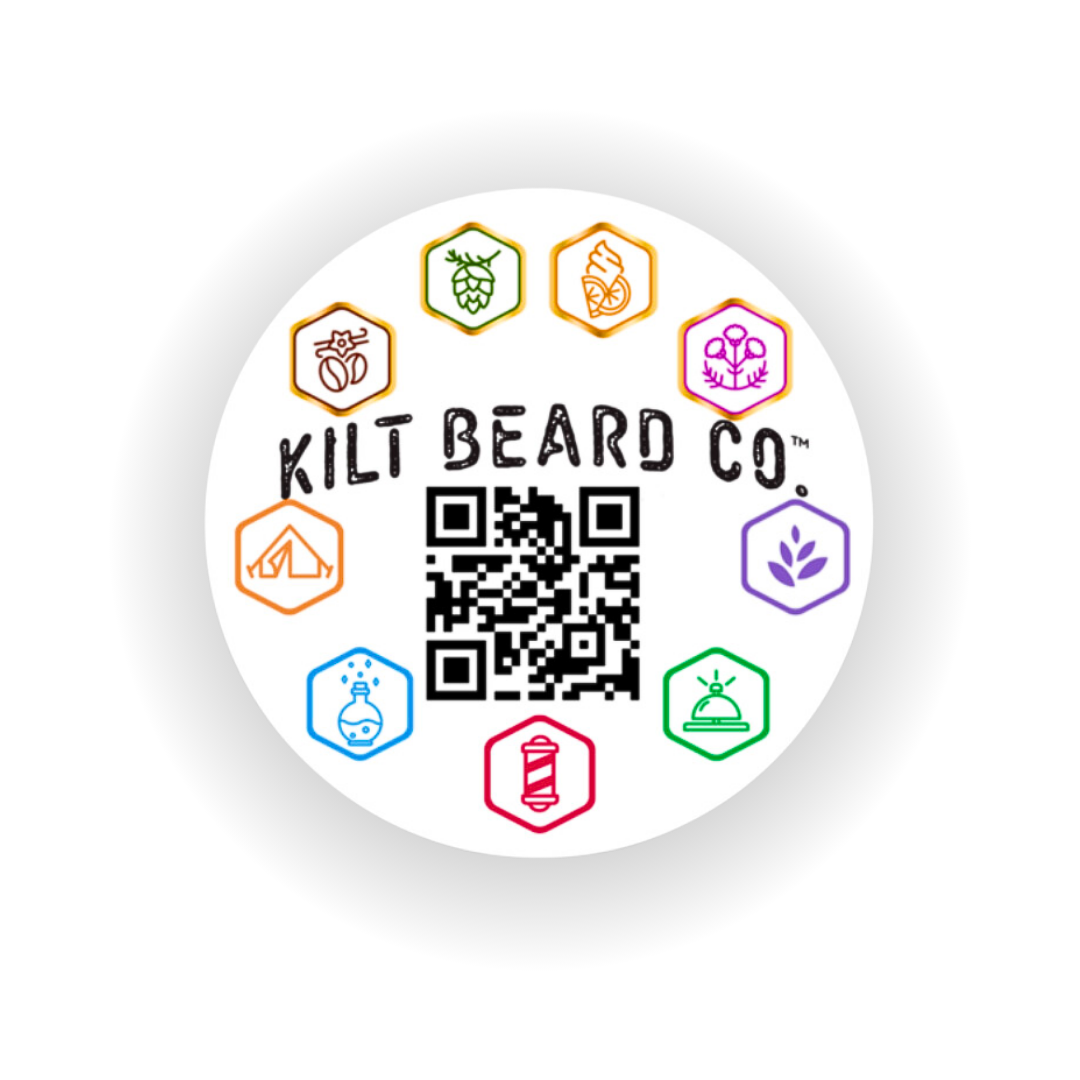Kilt Beard Co.- Product Icon Round Cut Sticker