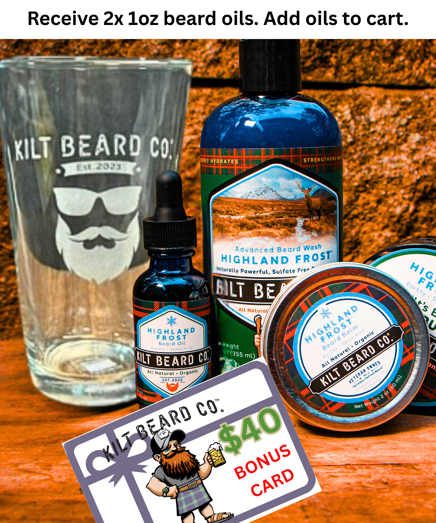 Highland Frost Men's Beard Care Gift Kit