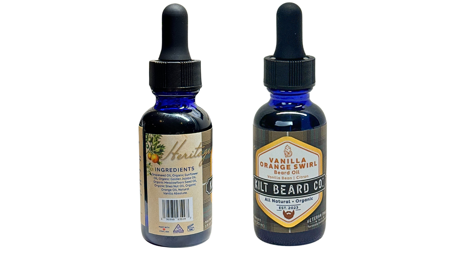 
                  
                    Premium Beard Oil- Citrus & Vanilla | Vanilla Orange Swirl
                  
                