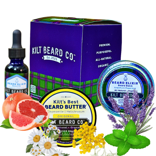 Beard Elixir-Moisturizing Lifestyle Beard Kit- Beard Oil, Balm, and Butter