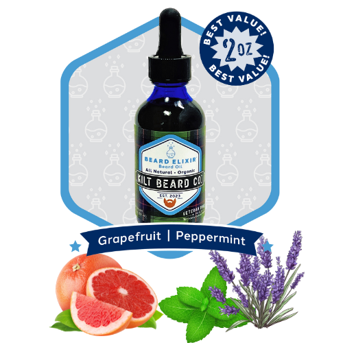 Beard Elixir Moisturizing Lifestyle- Premium Beard Oil | Grapefruit and Peppermint