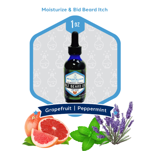 Beard Elixir Moisturizing Lifestyle- Premium Beard Oil | Grapefruit and Peppermint