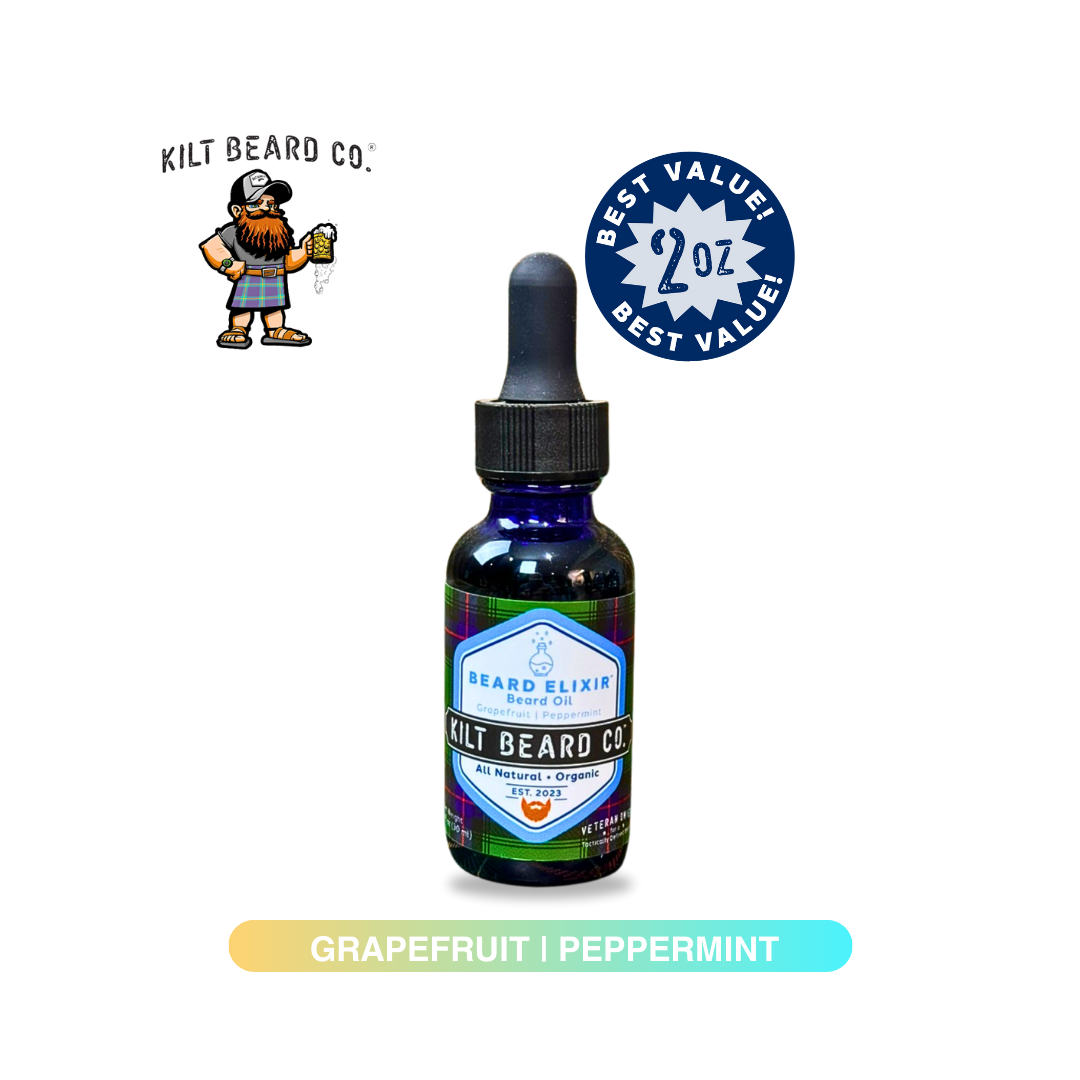 Beard Elixir Moisturizing Lifestyle- Premium Beard Oil | Grapefruit and Peppermint