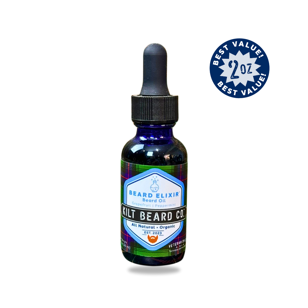 Premium Beard Oil | Beard Elixir Moisturizing Lifestyle | Grapefruit and Peppermint