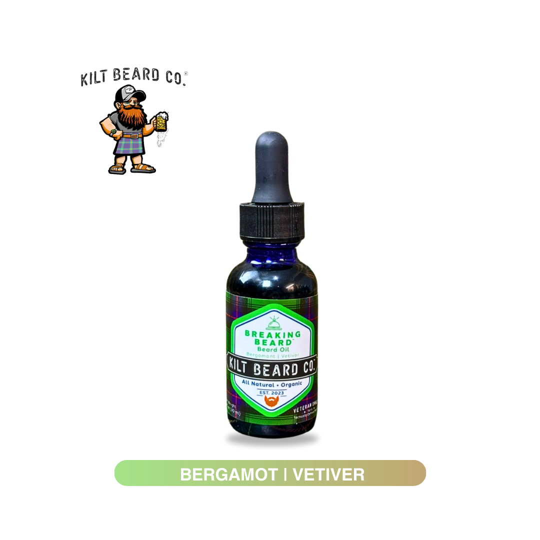 Breaking Beard- Everyday Lifestyle- Premium Beard Oil | Bergamot and Vetiver