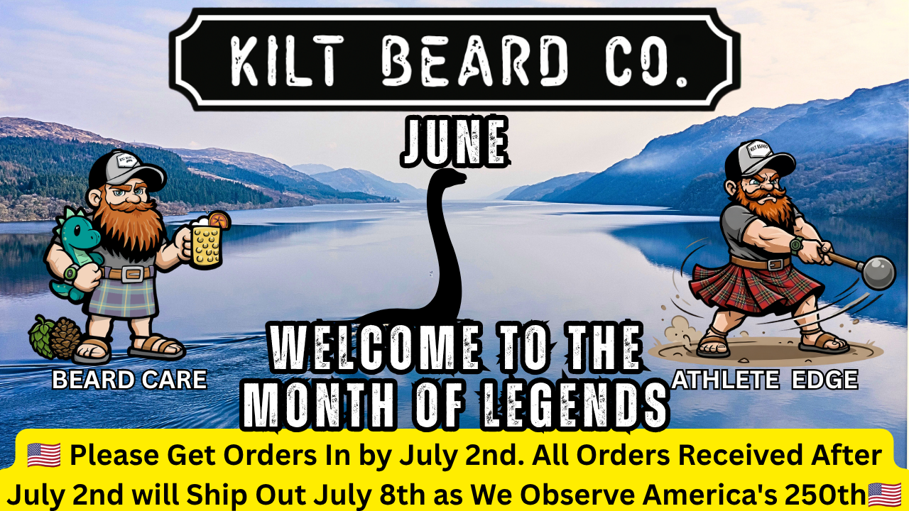 Kilt Beard Company, beard care and highland games athlete products.