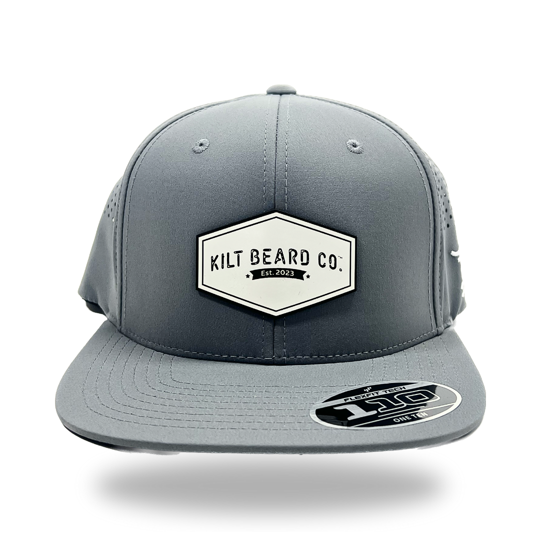 Flat Performance- Leather White Logo (hexagon)
