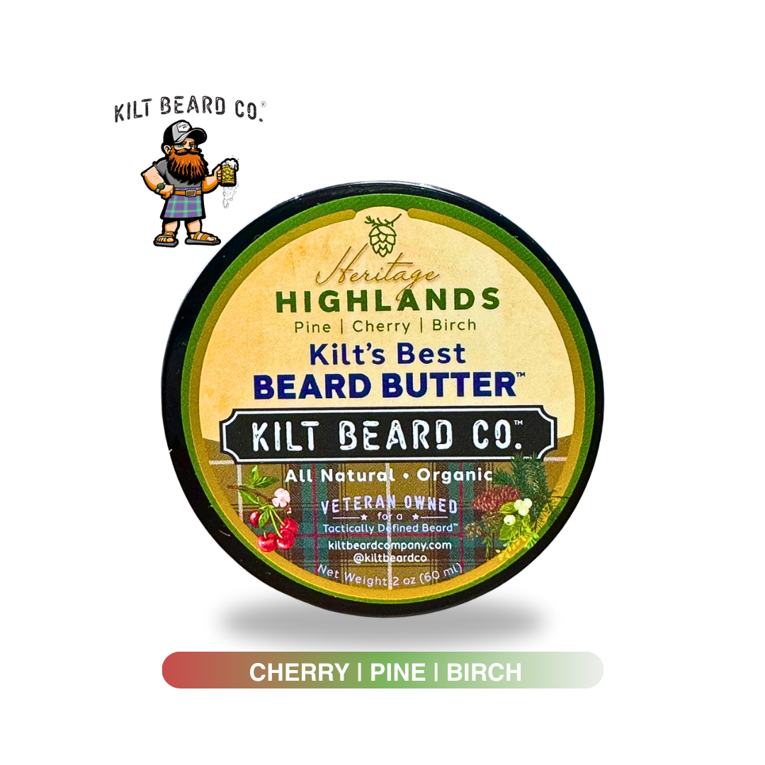 Kilt's Best Beard Butter- Highlands- 2oz Organic Premium Beard Butter