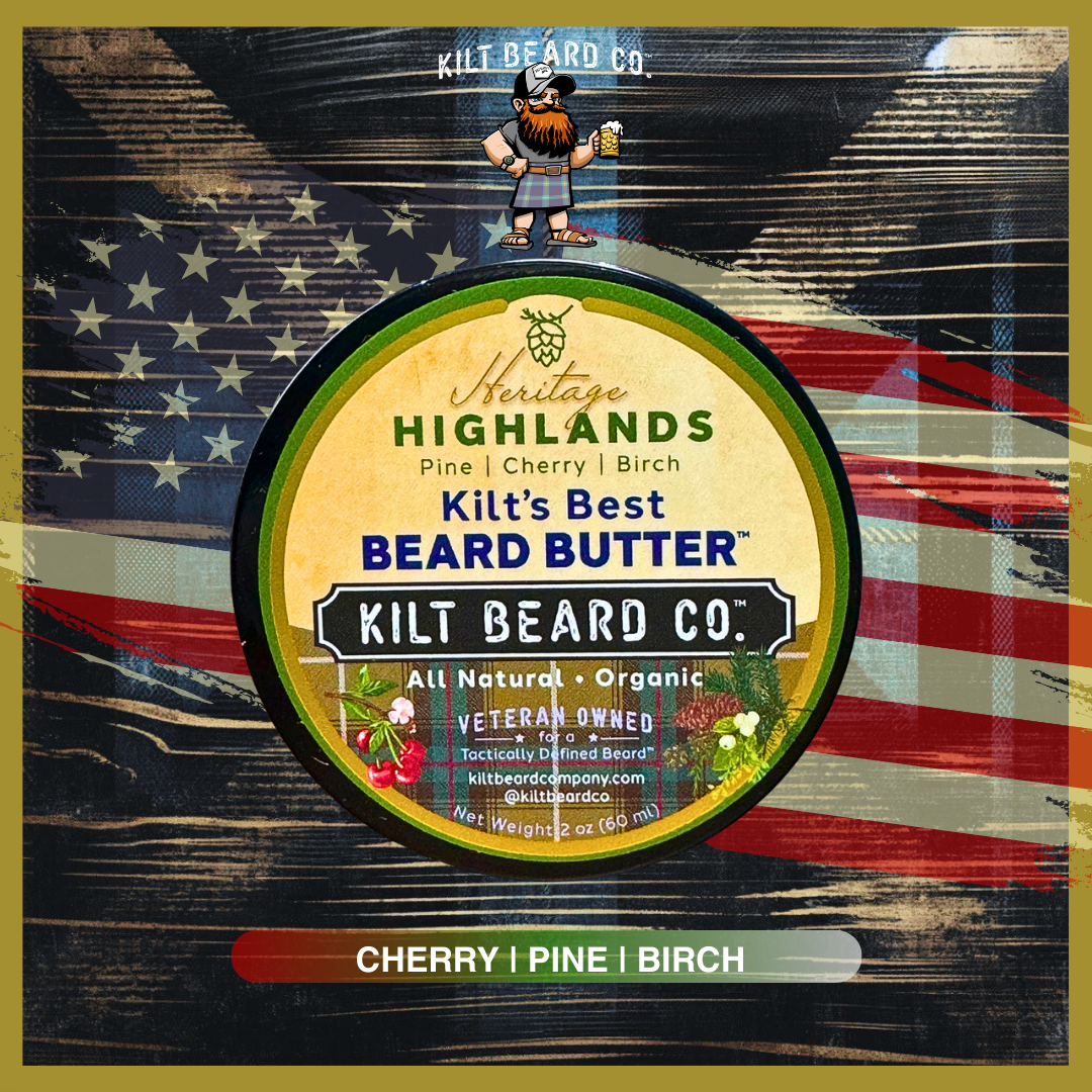 Kilt's Best Beard Butter- Highlands- 2oz Organic Premium Beard Butter