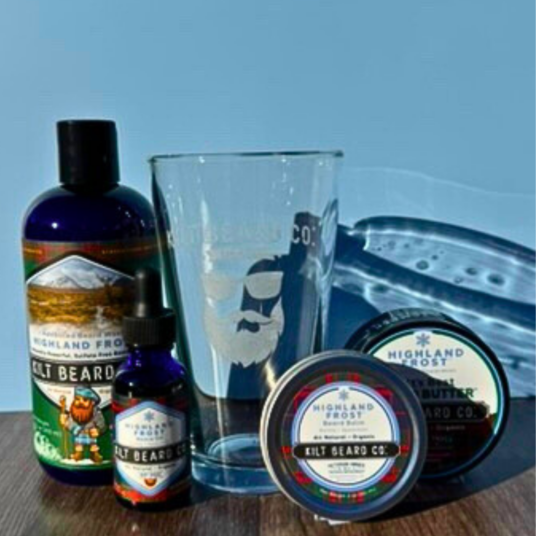 Editions- Highland Frost Complete Beard Kit | Beard Oil, Balm, Butter, Advanced Wash, and Free Gift